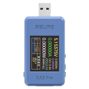 تستر شارژ تایپ سی و یو اس بی ریلایف مدل RELIFE XA3 Pro