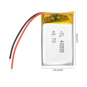 باتری لیتیوم پلیمر با ظرفیت 350mAh سایز 402030