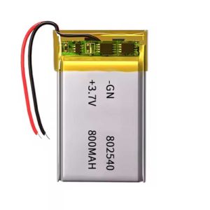 باتری لیتیوم پلیمر با ظرفیت 800mAh سایز 802540
