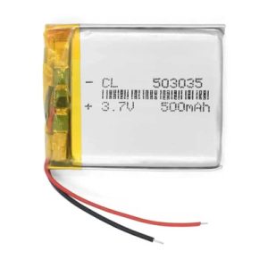 باتری لیتیوم پلیمر با ظرفیت 500mAh سایز 503035