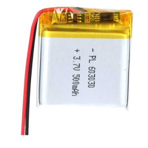 باتری لیتیوم پلیمر با ظرفیت 500mAh سایز 603030