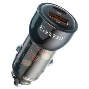 شارژر فندکی 2 پورت 30 وات ارلدام مدل Earldom ES-CC31
