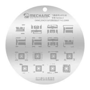 شابلون آی سی هارد مکانیک MECHANIC UFO 80 EMMC / EMCP / USF T0.15MM